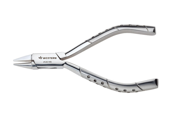 Round / Flat Nose Plier – Premium Model #2014S, Polished Steel Handle