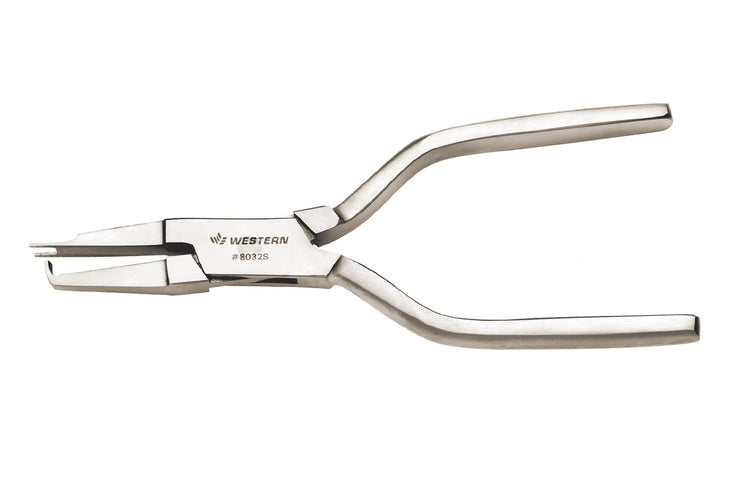 Nose Pad Popping Plier – MicroTool Model #8032S, Polished Steel Handle