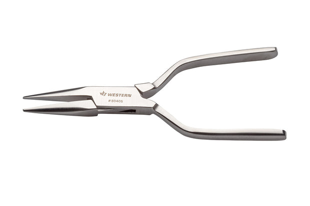NWS 5.75 Bent Chain Nose Pliers - 45 Degree - MicroFinish